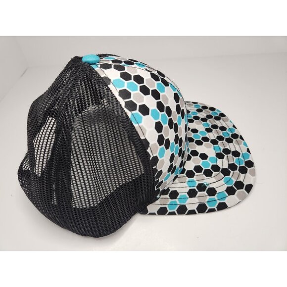 John Deer Snapback Hat Geometric Pattern Mesh - Picture 2 of 8